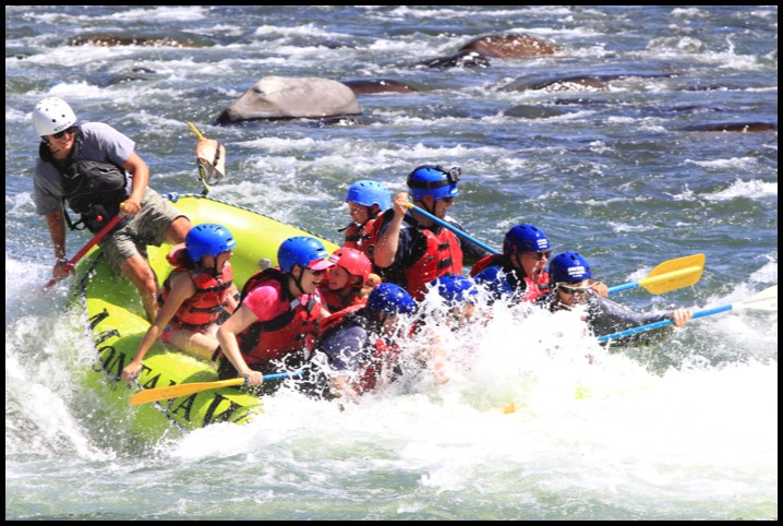 Montana Whitewater Rafting Raft and Zipline Company Bozeman Big Sky and Gardiner Montana Family Vaction Fun on Gallatin Yellowstone and Madison Rivers Zipline Fun